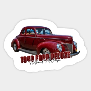 1940 Ford Deluxe Flathead V8 Coupe Sticker